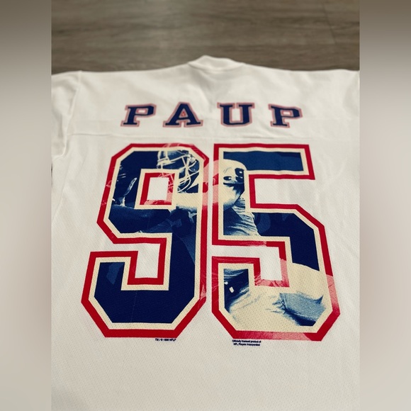 Vintage 1996 Buffalo Bills Bryce Paup Shirt Explosion Jersey, Made in USA - Picture 8 of 8